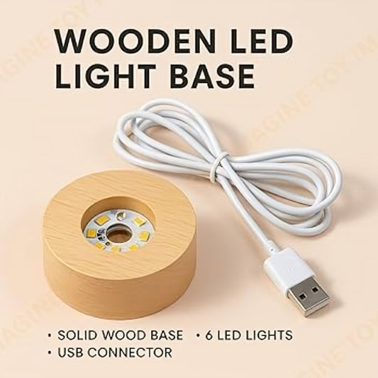 Divine Glow: Illuminated Lakshmi-Ganesha Crystal Orb