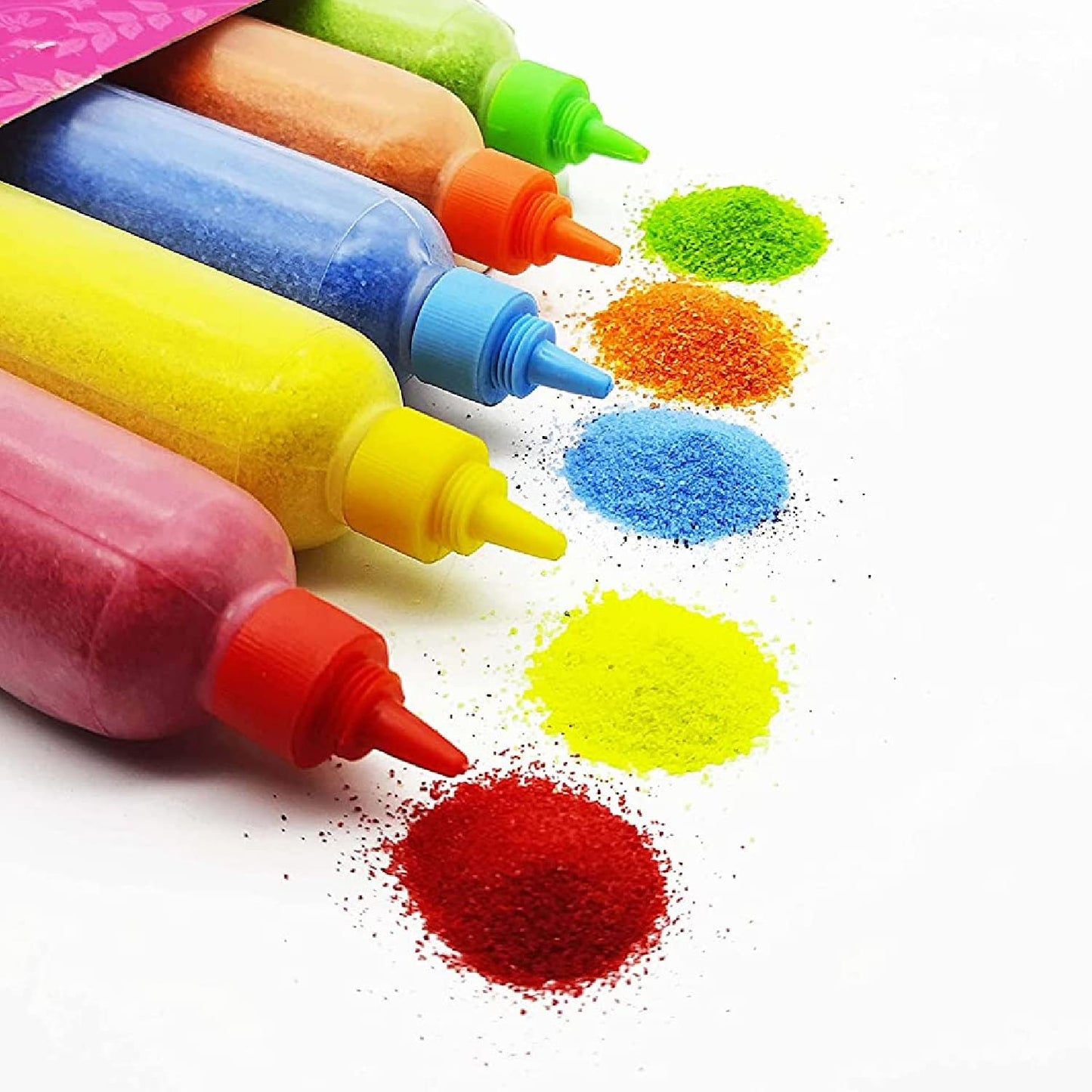Vibrant Rangoli Color Powder Tube Kit – Pack of 10